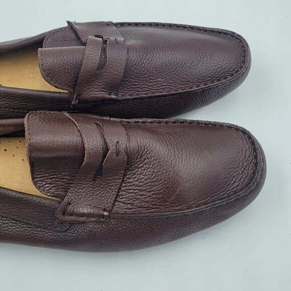 NEW Marc Joseph Union Street Driving Loafer Brown Leather Dress Casual Size 10.5 - Picture 9 of 11